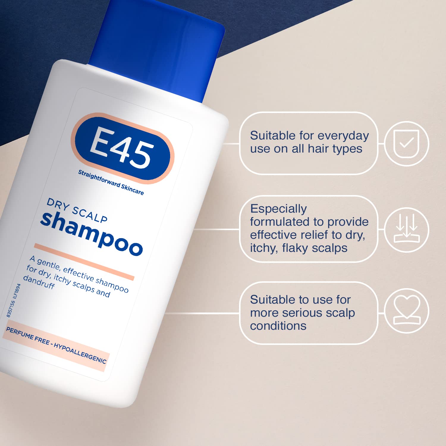 E45 200ml Dermatological Dry Scalp Shampoo